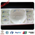 Nuevo 2014 Dubai Wholesale Market 7PC Esmalte Barato Opaleware Tazones de Cristal Sets con Decal Lunch Box Stock para la venta